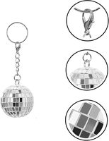 Porte-clés boule disco de luxe exquis, rétro et coloré, idéal pour les soirées disco haut de gamme, livraison rapide