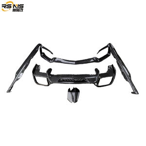 Kit de Carrocería Compatible con <span class=keywords><strong>Mercedes</strong></span> AMG GT GTS GTC, Estilo GTR Mejorado, Labio Delantero de Fibra de Carbono, Difusor Trasero, Faldones Laterales - Product Image 2