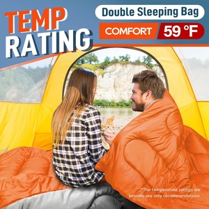 <span class=keywords><strong>Sac</strong></span> <span class=keywords><strong>de</strong></span> <span class=keywords><strong>couchage</strong></span> double pour adultes <span class=keywords><strong>Queen</strong></span> Size Toutes saisons Camping <span class=keywords><strong>Sac</strong></span> <span class=keywords><strong>de</strong></span> <span class=keywords><strong>couchage</strong></span> Temps chaud et froid avec oreiller pour randonnée <span class=keywords><strong>Sac</strong></span> à dos - Product Image 2