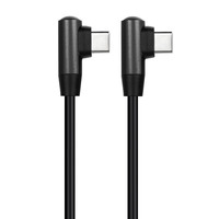 Kabel USB C Sudut Kanan 90 Derajat Pengisian Cepat Kabel Tipe C Double Elbow Pengisi Daya Gaming Kabel Sinkronisasi Data untuk Ponsel Tablet