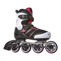 Patins à roulettes en ligne pour enfants, taille réglable, avec support en aluminium et roues en PU, pour garçons et filles