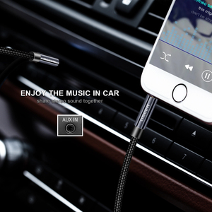 Cable AUX QGEEM para Auto, Cable de Audio Estéreo Macho a Macho para <span class=keywords><strong>iPhone</strong></span>, Conector de 3.5mm a 3.5mm, Cable AUX para Auto para Auriculares, Altavoces <span class=keywords><strong>Beats</strong></span> - Product Image 4