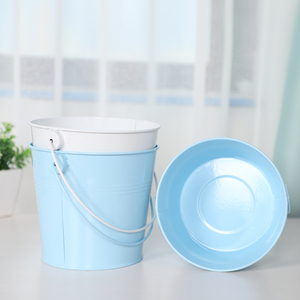 <strong>Galvanised</strong> Iron Metal <strong>Bucket</strong> Pail With Handle Kids Sand <strong>Bucket</strong> Flower <strong>Bucket</strong> for Home and Garden Decoration - Product Image 4