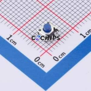 Z5C342110 Tactile Switch SMD-5P,4.5x3.4mm Switch Single Pole Single Throw Round Button 2.6N Horizontal Mount - Product Image 1