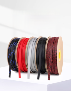 Bright Colored Braided Polyester PET Mesh Sleeve <strong>Spiral</strong> Wrapping Audio <strong>Electrical</strong> Wires Protector Inside Diameter 10mm-30mm - Product Image 2