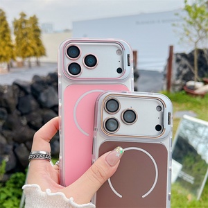 Funda de Alta Gama para iPhone 17 Pro Max, Transparente, de PC Rígido, con Soporte Magnético Metálico para Lentes, a Prueba de Golpes, con Soporte para Lentes - Product Image 5