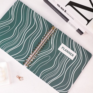 Tùy Chỉnh B5 Xoắn Ốc Ràng Buộc Kế Hoạch Màu In Giấy Bìa Cứng Vàng Đôi Cuộn Dây Tab Ngăn Ngân Sách Tạp Chí Máy Tính Xách Tay - Product Image 6