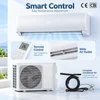 Climatiseur mural mini-split domestique certifié CE CB, chauffage rapide, refroidissement, faible consommation d'énergie, système de climatisation pour atelier