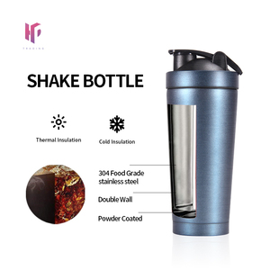 Custom logo 24oz Double Wall <strong>Metal</strong> Stainless Steel Flask Gym Fitness Workout Mixer <strong>Protein</strong> <strong>Shaker</strong> Bottle - Product Image 6