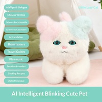 Chatbot DeepSeek DouBao yang didukung AI untuk Boneka Plush Berbentuk Kucing, Mainan Anak dengan Isian Kapas PP, Kemasan Kotak Warna