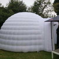 Fête événement sauter maison gonflable igloo Chine fournisseur constant air gonfler blanc led lumière géant gonflable dôme tente