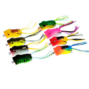 Grenouille <span class=keywords><strong>leurre</strong></span> en caoutchouc souple artificiel nager Topwater <span class=keywords><strong>Popper</strong></span> grenouille appâts de pêche truite basse carpe <span class=keywords><strong>brochet</strong></span> <span class=keywords><strong>leurre</strong></span> en plastique - Product Image 2