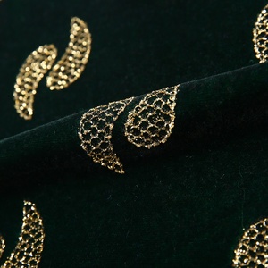 Vert feuille velours <span class=keywords><strong>abaya</strong></span> tissu prix par mètre pour le bangladesh - Product Image 5