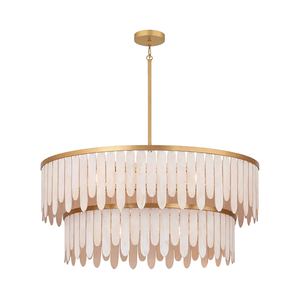 <span class=keywords><strong>Lampadario</strong></span> Rotondo in <span class=keywords><strong>Legno</strong></span> <span class=keywords><strong>Naturale</strong></span> Intagliato Stile Country Americano Vintage, Decorativo a 2 Livelli per Sala da Pranzo e Studio - Product Image 5