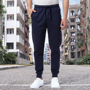 กางเกงขายาวผู้ชายผ้าฝ้ายสำหรับฤดูร้อน ระบายอากาศได้ดี ทรงหลวม สไตล์สตรีทแวร์ สีพื้น แฟชั่นลำลอง รับผลิตแบบ OEM - Product Image 2