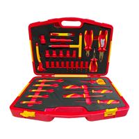 Ensemble d'outils isolés professionnels 31 pièces, kit d'outils d'électricien en acier avec sac de transport pour réparation et entretien électriques