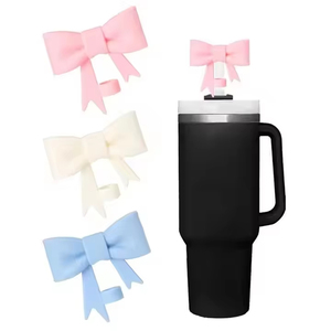 Otros agentes de compras Cute Bow, cubierta en forma de estilo animal y navideño-Topper reutilizable a prueba de polvo, accesorios de taza, sin PVC - Product Image 4