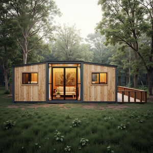 Villa Contenedor Expandible de 40 pies con Techo Inclinado, <span class=keywords><strong>Hotel</strong></span>/Resort con Baño y Cocina, Casa Prefabricada de Lujo Impermeable, Comercial, con Certificación CE - Product Image 3
