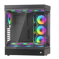 Chasis de Acero Usado para Computadora de Escritorio, ATX Mini-ITX, Refrigeración por Agua, Torre Media, Caja para Juegos E-Sports, Diseño Único con Vista al Mar, Tipo Pecera