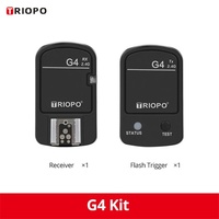 Déclencheur de flash sans fil Triopo G4, déclencheur de flash pour appareil photo, système sans fil 2,4 G pour Canon Nikon