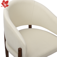 Chaise en bois de caoutchouc de style nordique Japandi, chaise de salle à manger en tissu velours nordique pour la maison, la cuisine, la chambre à coucher, le salon