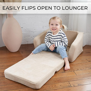 Giving Tree <b>Kids</b> <b>Sofa</b> Foldable Corduroy Chair For Toddlers 2 Years And Above With Handrails - Product Image 4