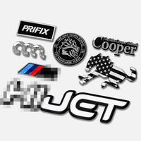 Emblème de garde-boue latéral de voiture en plastique personnalisé, autocollant de porte, décalcomanie, autocollant de voiture, badges de voiture en ABS chromé