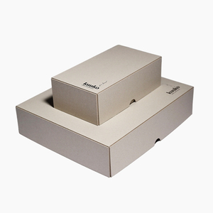 Đơn giản nhưng sang trọng biểu tượng tùy chỉnh lá vàng dập nổi bảng màu xám làm bằng tay có thể tháo rời nắp cứng nhắc bánh và hộp bánh quy - Product Image 3