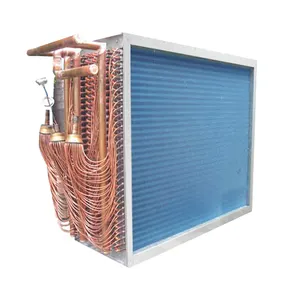 Intercambiador de calor de tubo de aleta para sistema de refrigeración evaporador de tubo de cobre de aleta de aluminio