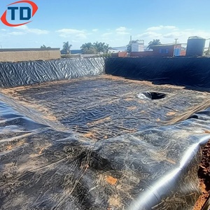 Geomembrana Impermeable Azul Verde para Piscifactorías de 60mil 500 micras, Revestimiento de HDPE para Estanques de Camarones de 0.75mm 1mm 1.5mm 2mm - Product Image 3