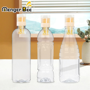 MengerBee Honey Bottle <b>Cap</b> Push Down Turn <b>Cap</b> 5ml Portable Easy Open End Food Grade PET Plastic Rapid Liquid Dispenser - Product Image 1