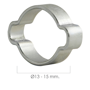 Morsetto a due orecchie O/ 13-15 mm. - Product Image 1
