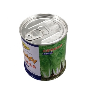 Boîtes en fer blanc rondes anti-fuite et anti-rouille avec couvercle facile à ouvrir, qualité alimentaire, pour graines de légumes – Vente en gros directe usine - Product Image 1