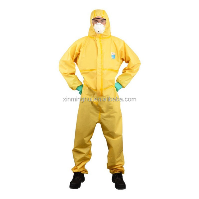 Disposable Safety Suit Anti-static Dustproof Chemical Defense Microporous Non-woven Coverall