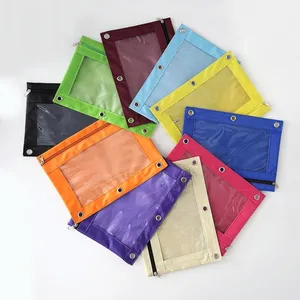 B5 Binder Reiß verschluss tasche 3-Loch-Stoff-Bleistiftbeutel mit Reiß verschluss Wasserdichter Oxford-Stoff-Bleistifte tui Schreibwaren beutel Akten beutel