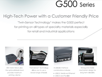 Imprimante thermique de codes-barres de bureau Godex G500U 4 pouces à faible coût et haute performance, imprimante d'étiquettes USB, machine d'impression de codes-barres