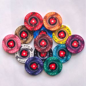 Jetons de <span class=keywords><strong>poker</strong></span> en céramique EPT de haute qualité pour Texas Hold'em, jetons de Mahjong, cartes à jouer, pièces de récompense, non toxiques et durables - Product Image 2