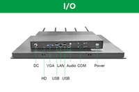 Geshem - Panel PC Industrial Todo en Uno de 17 Pulgadas de Alto Rendimiento J1900 I3 I5 I7, Computadora Integrada sin Ventilador, Compatible con Win10/Linux OEM