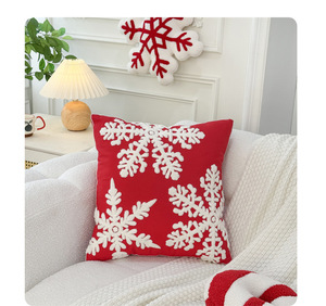 Funda de Almohada Decorativa de Terciopelo Chenille Bordada de Lujo para Navidad, Venta al Por Mayor - Product Image 5