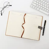Agenda personnalisé avec logo, carnet 2025, format A5, couverture en cuir PU, cadeau, carnet de notes