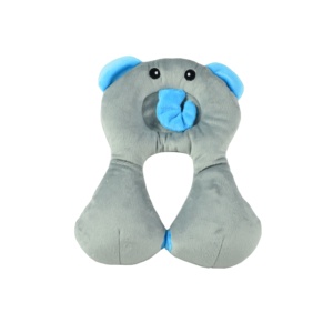Almohada de viaje para bebé con animales bonitos de alta calidad, reposacabezas de espuma viscoelástica y soporte para el cuello para asiento de coche - Product Image 1