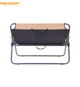 Silla de camping plegable <span class=keywords><strong>doble</strong></span> con bolsillos traseros Love Seat Silla de camping para 2 personas Camping al aire libre Metal Aluminio Moderno CN;LIA - Product Image 2