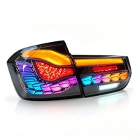 Ensemble de feux arrière de remplacement exclusif pour BMW Série 3 F30 F35 2012-2018, feux arrière LED 3D à effet écailles de dragon, dynamiques RGB