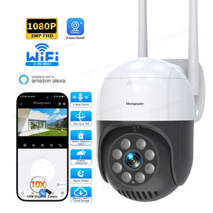 Hongnaer كشف الحركة في الهواء الطلق قبة لاسلكية 2MP PTZ ، كاميرا مراقبة ctv أمن WiFi - Product Image 1
