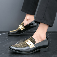 Chaussures habillées en cuir pour hommes, style italien, nouvelle mode, vente chaude, décontractées et professionnelles, grande taille, à bout pointu, collection 2026