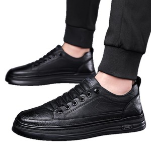 Baskets décontractées blanches pour hommes, à bout rond, à lacets, en matière synthétique respirante, chaussures de printemps - Product Image 5