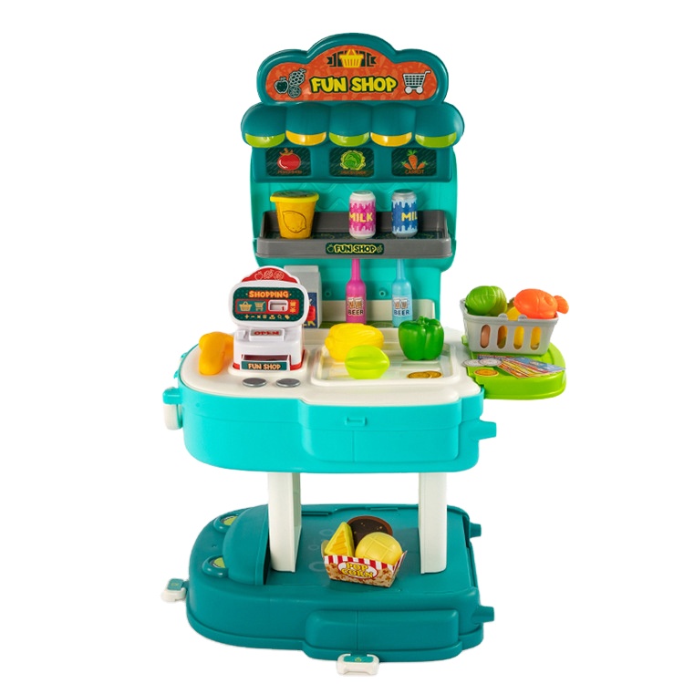 Новый дизайн 2021, кухонный супермаркет, ремонтная имитация электрической игрушки, комплект 2 в 1, рюкзак и игровой домик, игрушечный набор, оптовая продажа