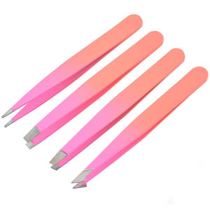 Pince à épiler réutilisable en acier inoxydable à pointe inclinée de qualité supérieure, nouveau design - Product Image 3