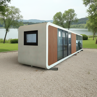 Sinoy Compact Smart Apple Tiny House Solution, Cápsula Espacial Prefabricada, Cabaña Glamping Pod, Hotel Villa Tienda de Acero, Diseño Moderno de 40 pies