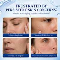 Crème au collagène hydrolysé OEM ODM, anti-rides, repulpante, soins du visage, produits pour peaux matures, crème avancée Ghk-Cu